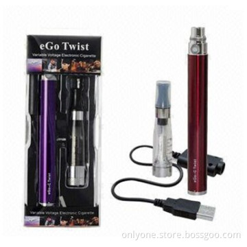 1.6ml Clearomizer EGO-C Twist CE4 Blister with Ajustable Votage at The Battery Bottom